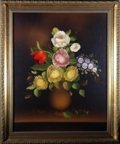 R. Rosini - Signed & Framed Mid 20th Century Oil, Dark Mantle