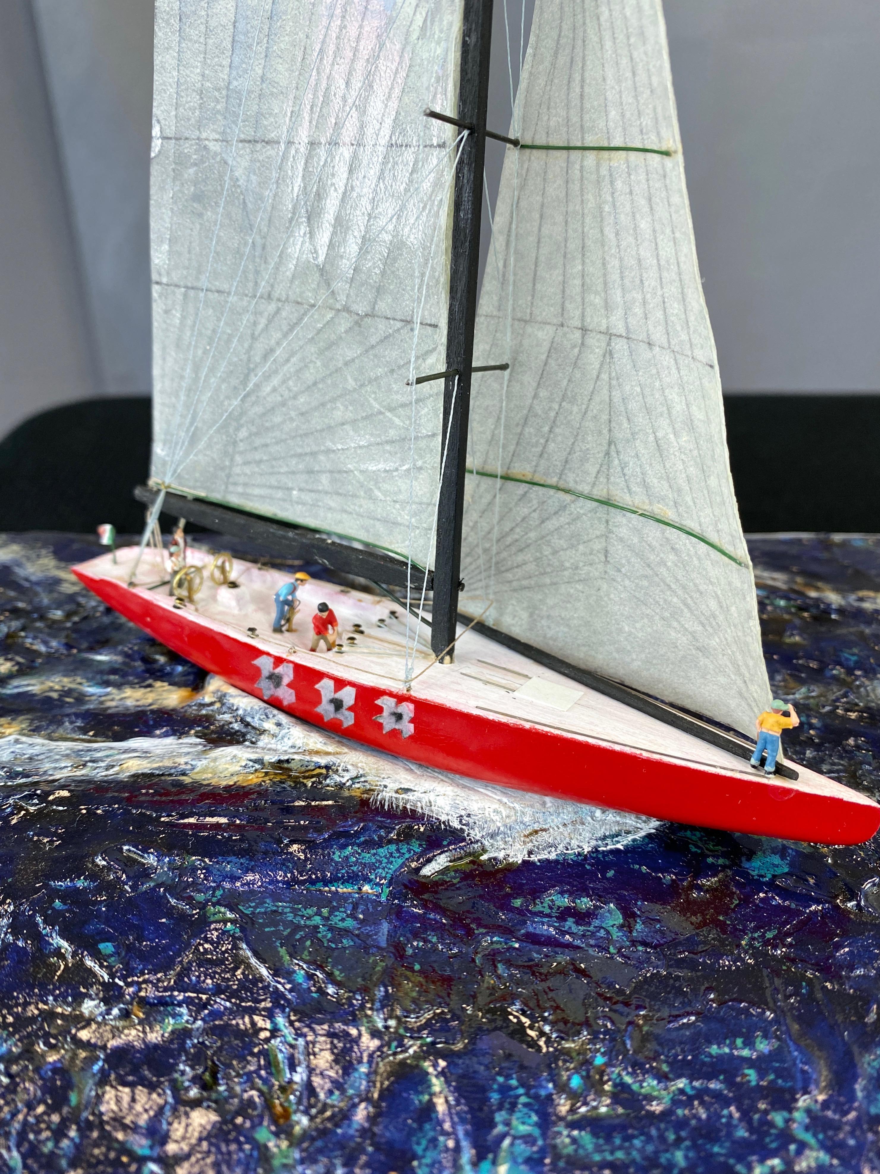 R. Royer 1992 28th America’s Cup Hand-Built Cased Diorama, 2009 5