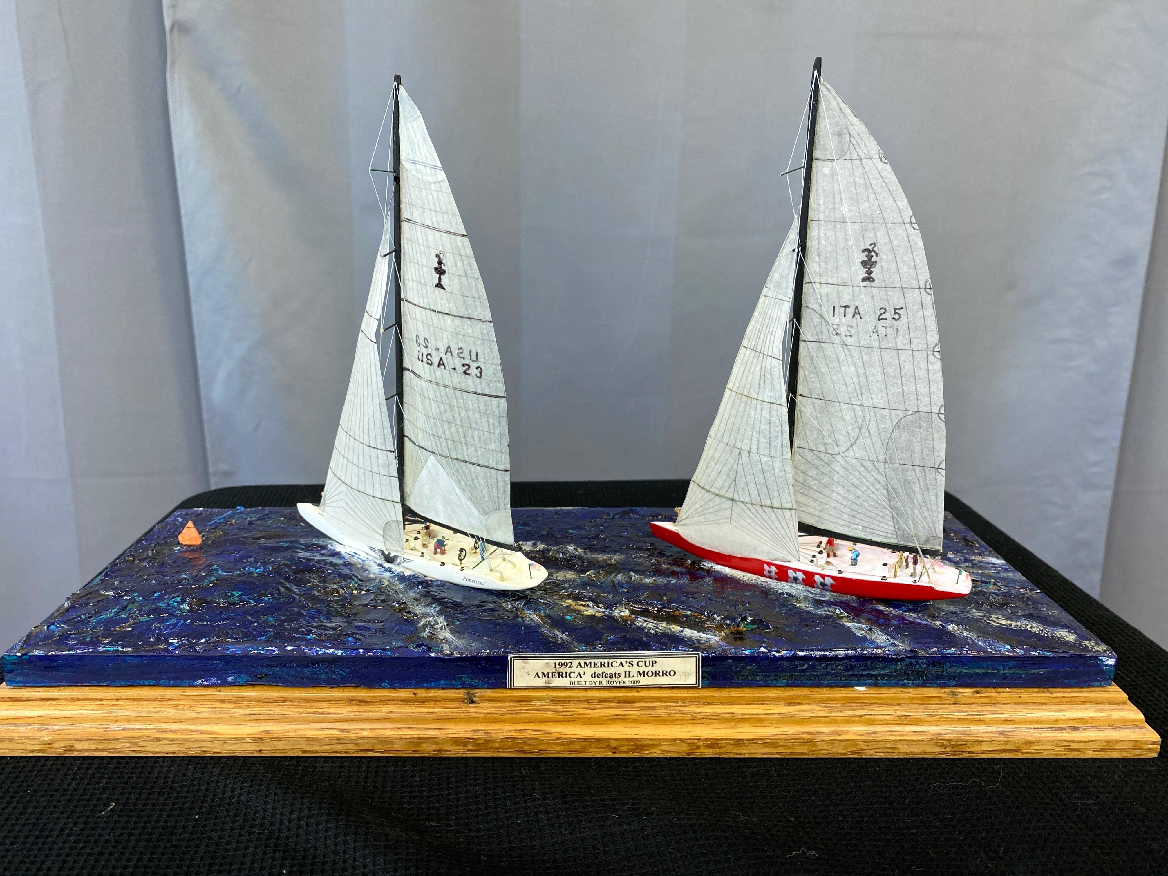 R. Royer 1992 28th America’s Cup Hand-Built Cased Diorama, 2009 6