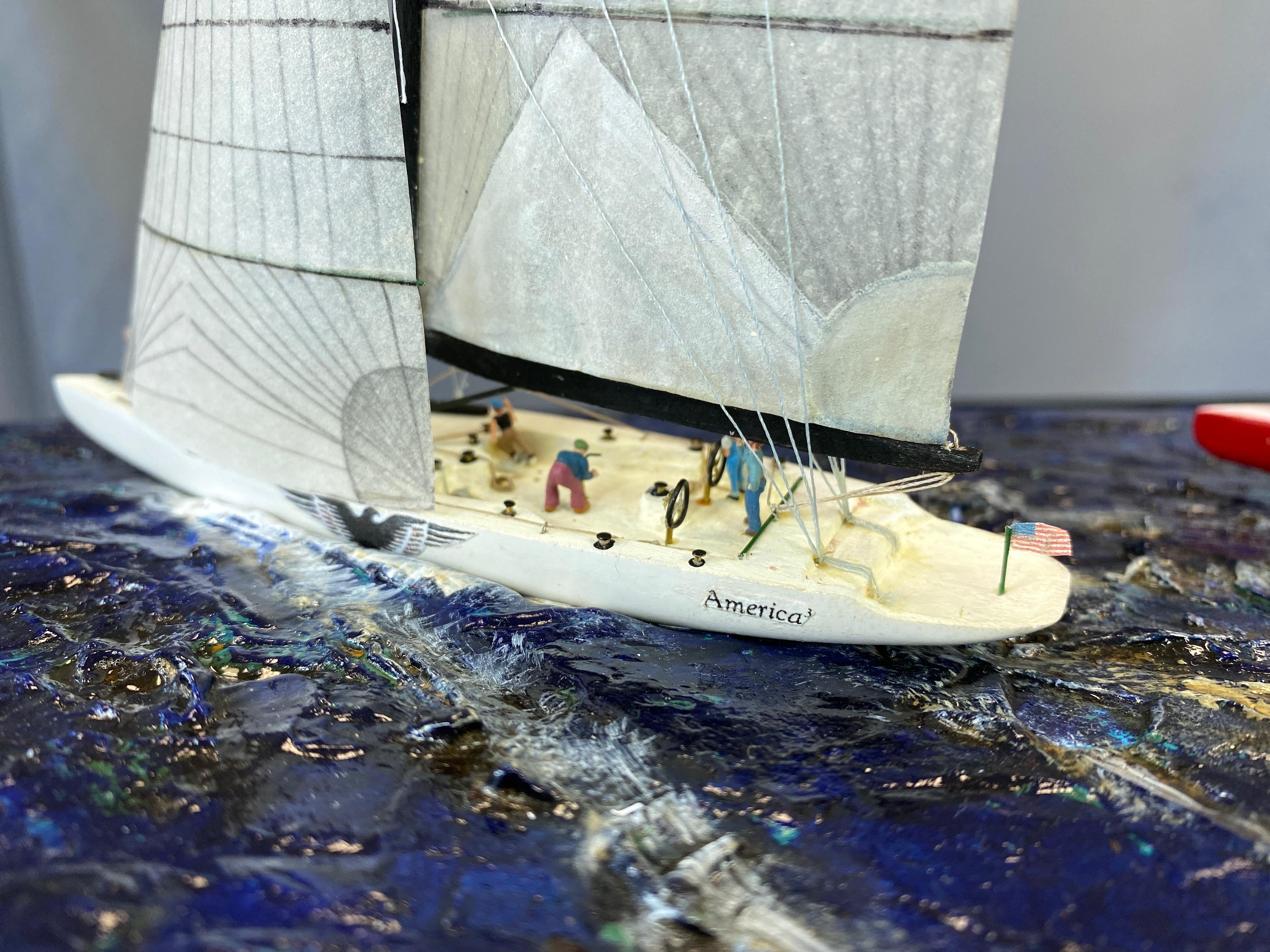 R. Royer 1992 28th America’s Cup Hand-Built Cased Diorama, 2009 8