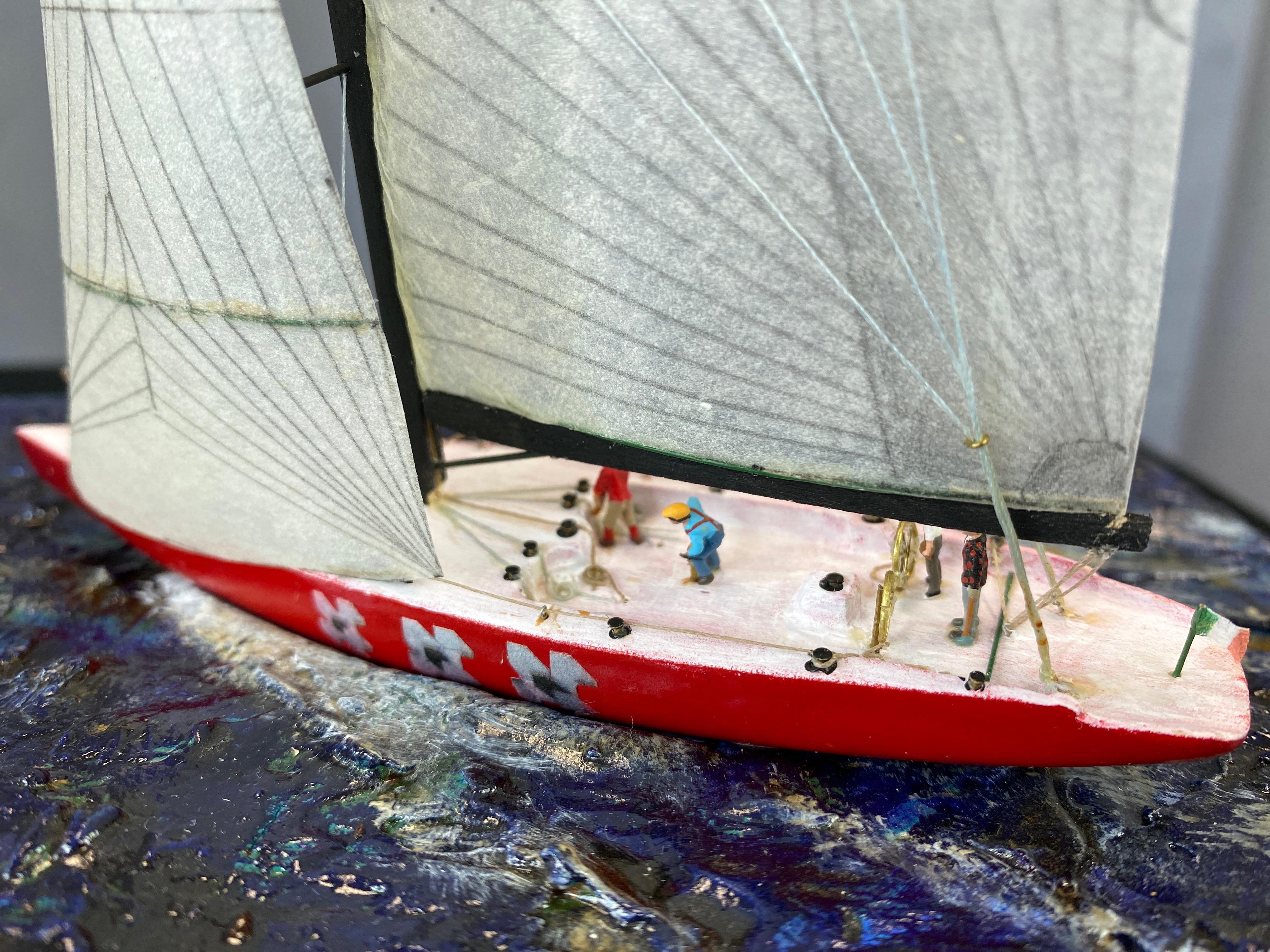R. Royer 1992 28th America’s Cup Hand-Built Cased Diorama, 2009 10