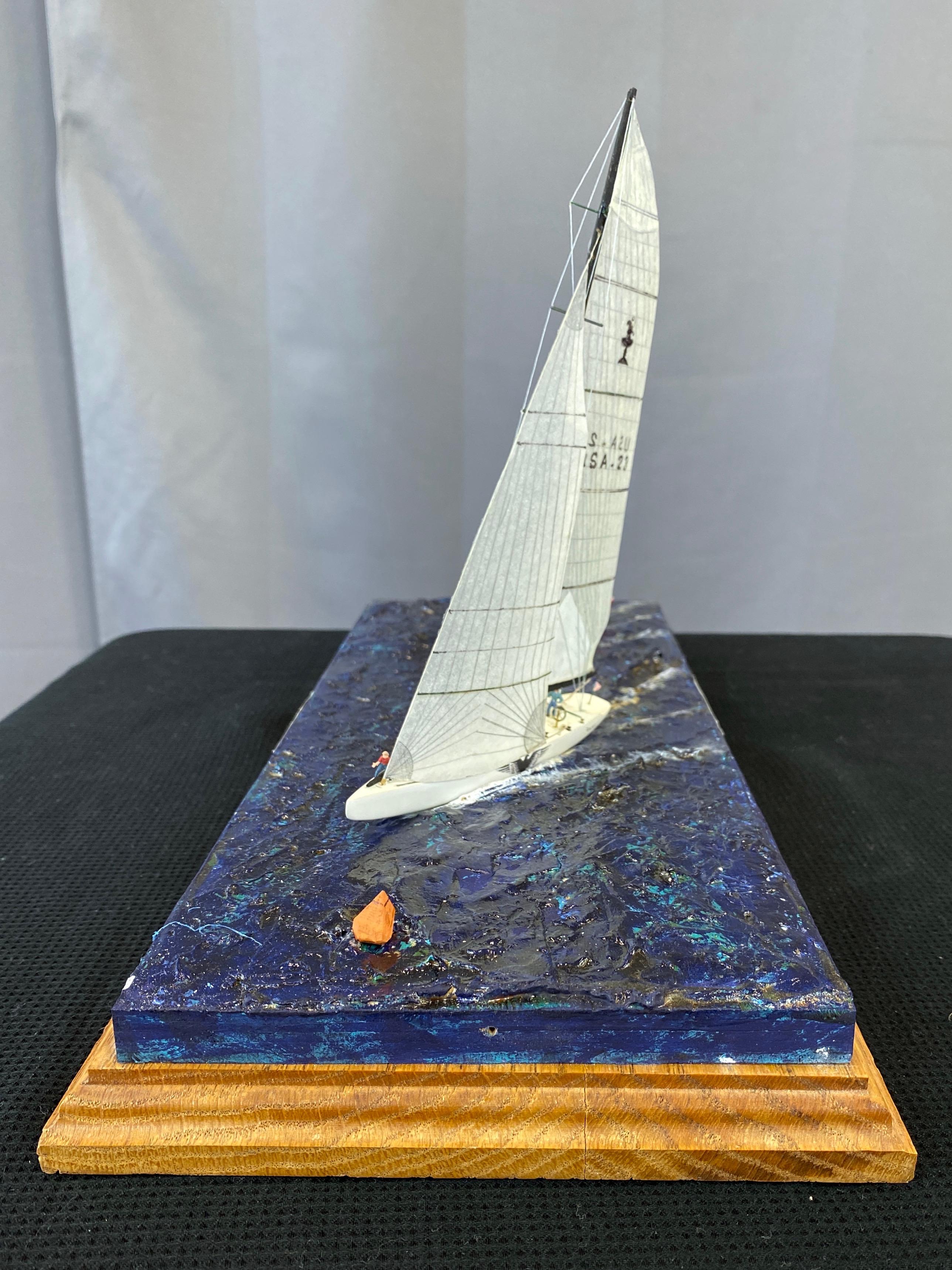 R. Royer 1992 28th America’s Cup Hand-Built Cased Diorama, 2009 11