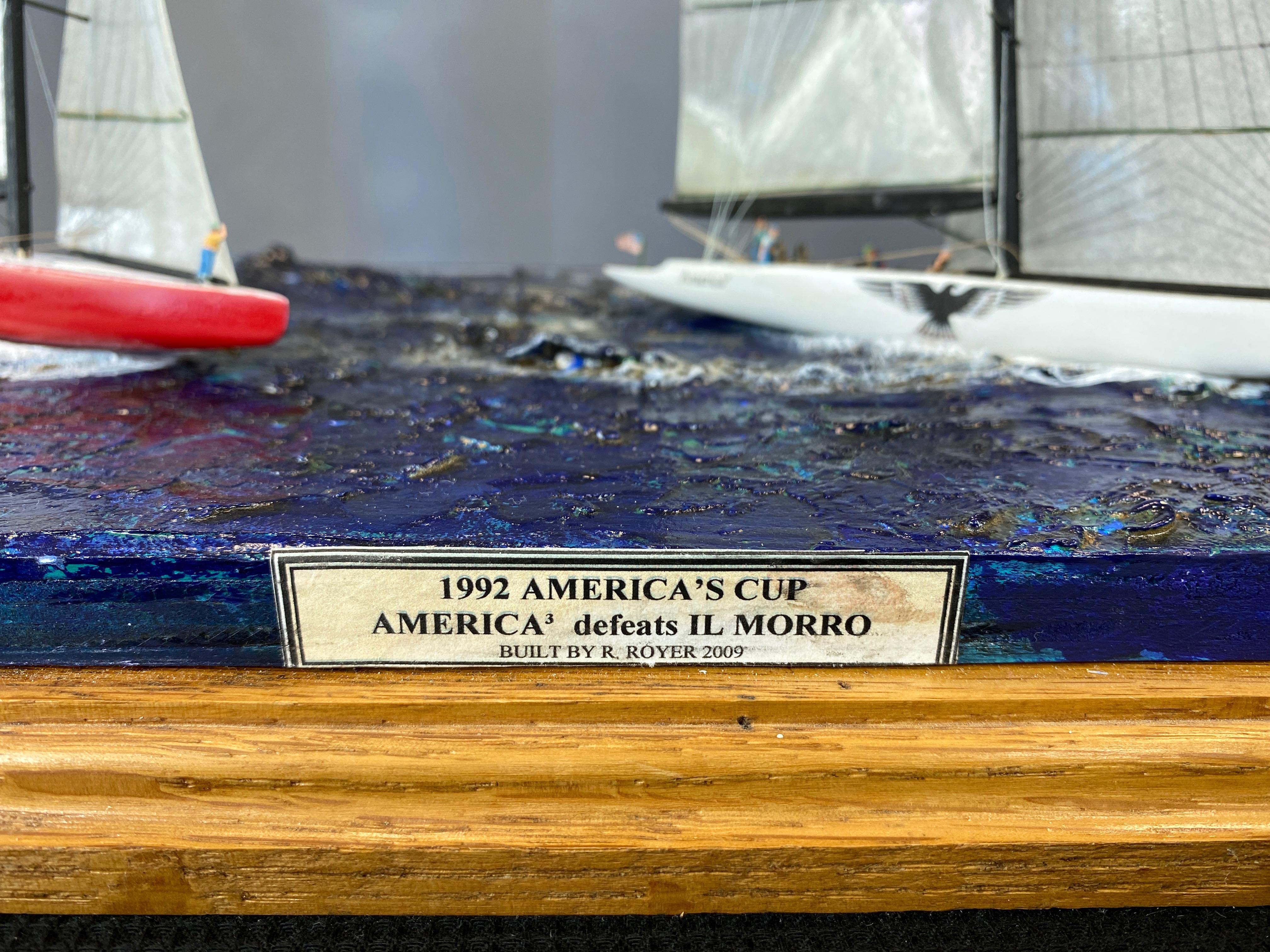 Fabric R. Royer 1992 28th America’s Cup Hand-Built Cased Diorama, 2009