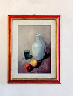 Peinture à l'huile de Sill Life, signée et datée de 1973, R. Sciarra