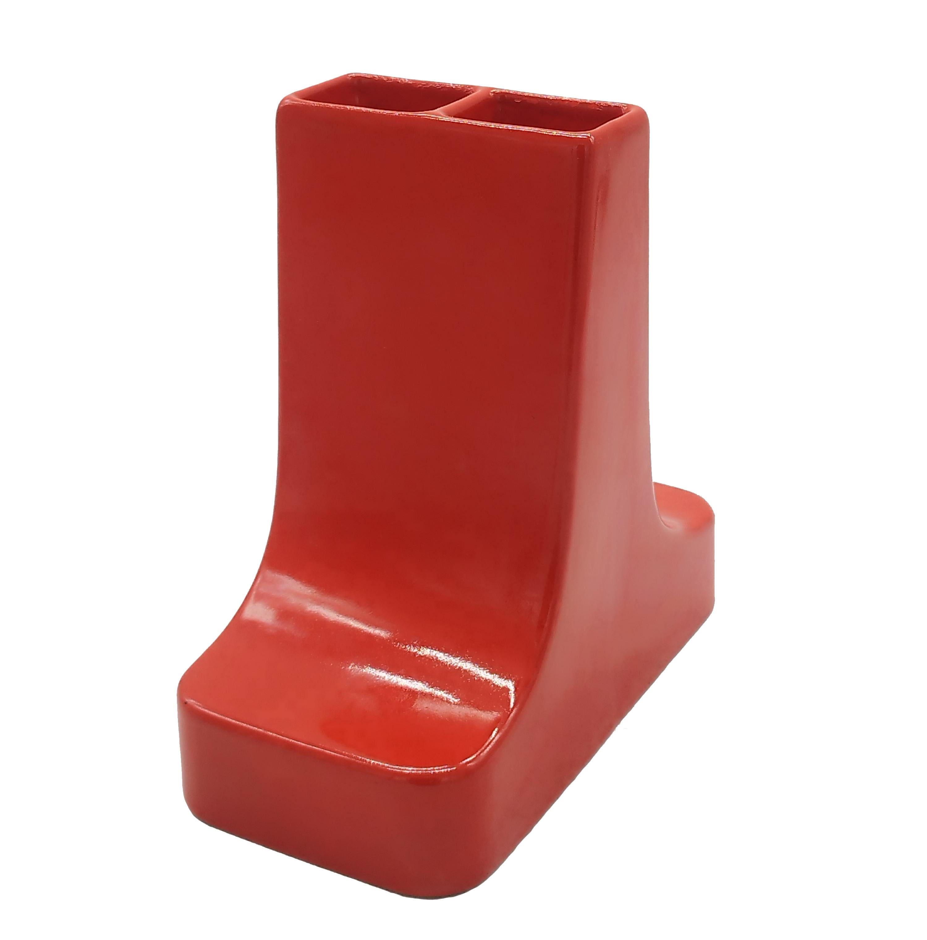 Mid-Century Modern R. Semenzato for P.U.K. Maggio' Mod. 2040 Ceramic Vase, Italy 1970s For Sale