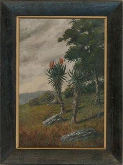 R. Stephen West - Early 20th Century Oil, Flowering Yucca