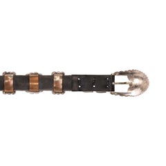 R. Tom Navajo Sterling Silver Concho Belt