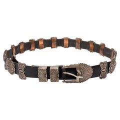 R. Tom Navajo Sterling Silver Concho Belt