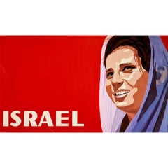 Israel - Watercolor and gouache painting of the 50s signed R. Uytterhoeven