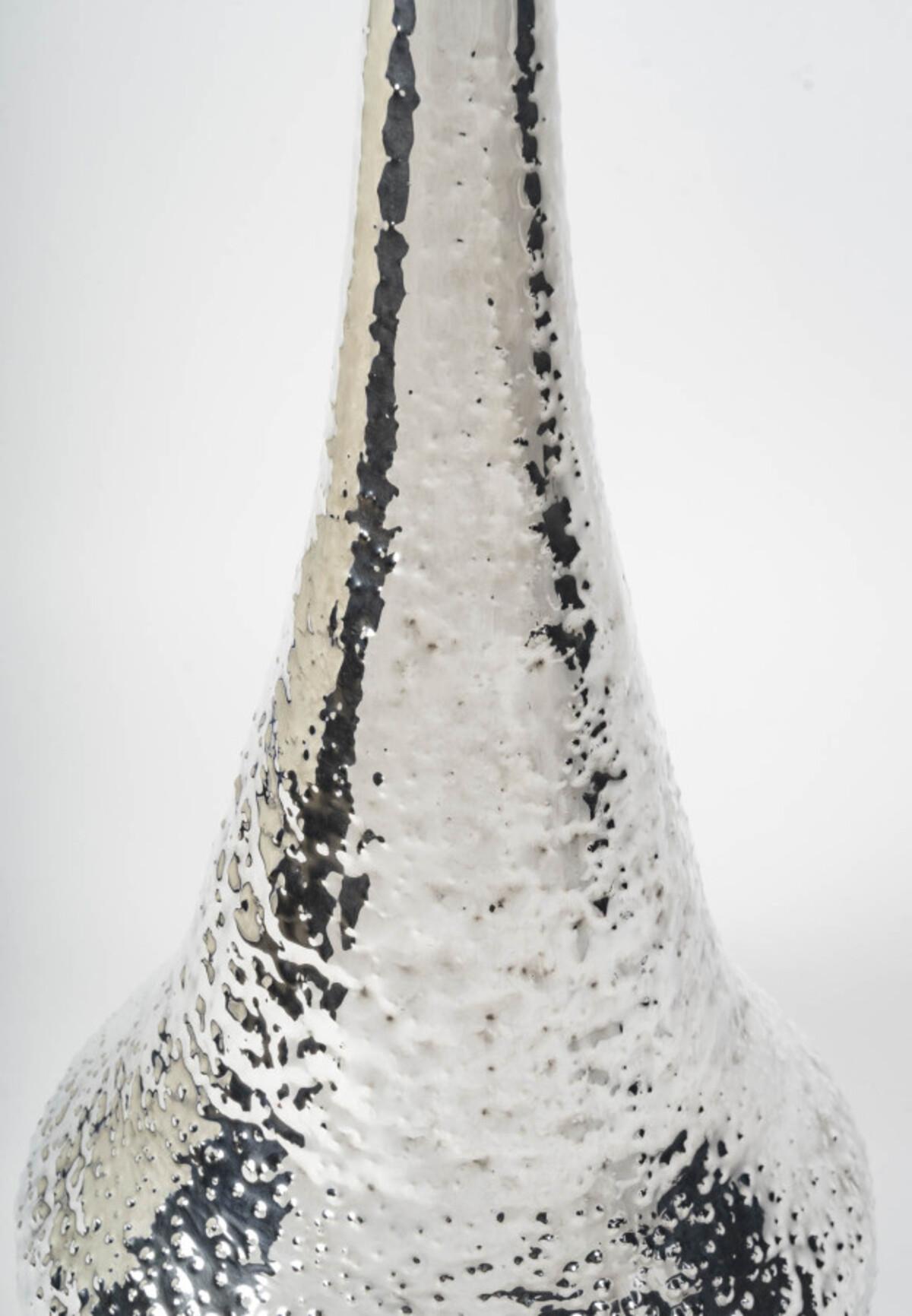 R. VALLE – Large 20th Century Solid Silver Vase – Northern Italy For Sale 11