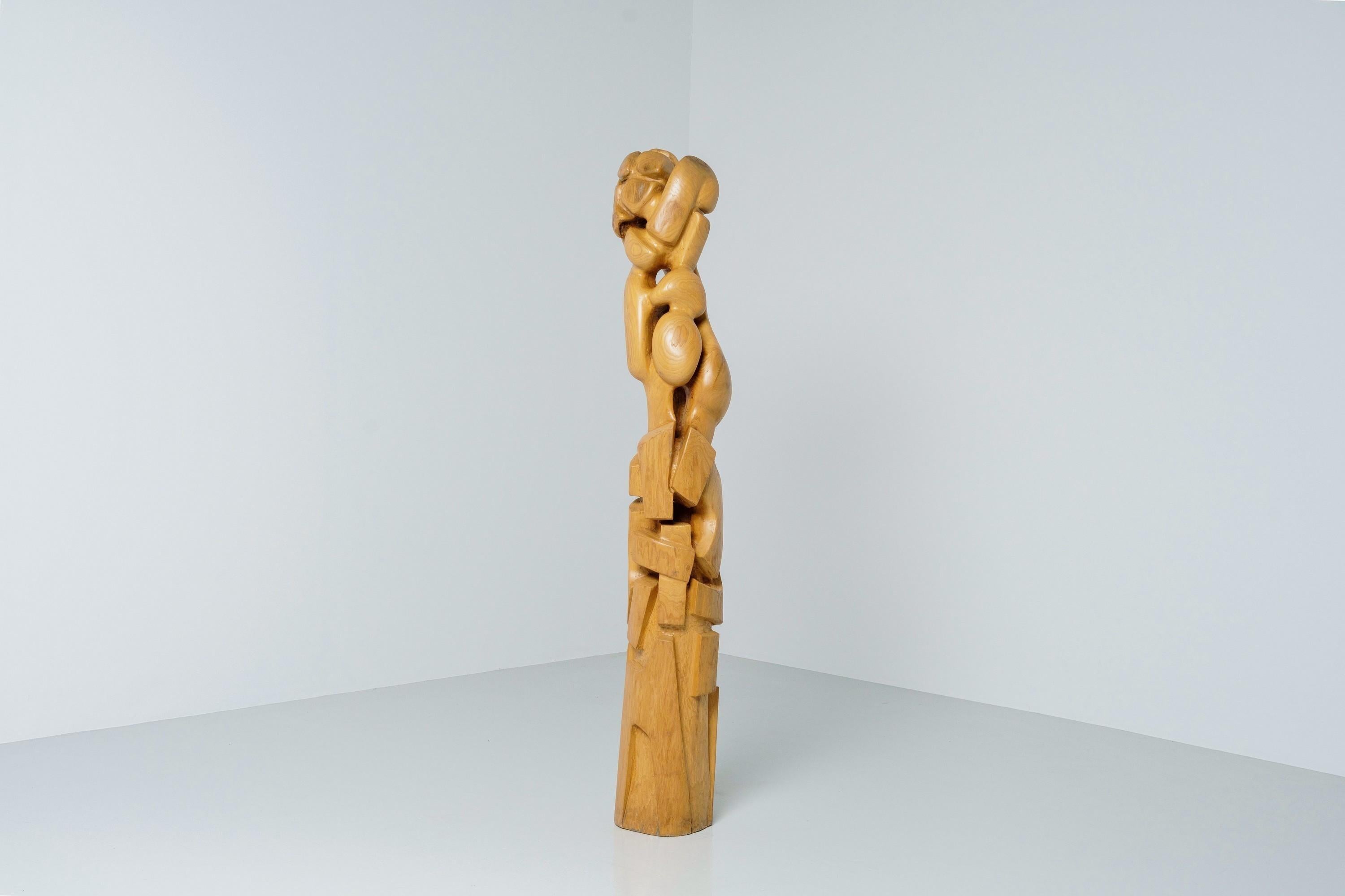 Sculpture TOTEM abstraite Hollande R van 't Zelfde des années 1970 en vente 2