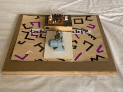 R. Volpini, Collage with electronic parts, mixed media, 1960s