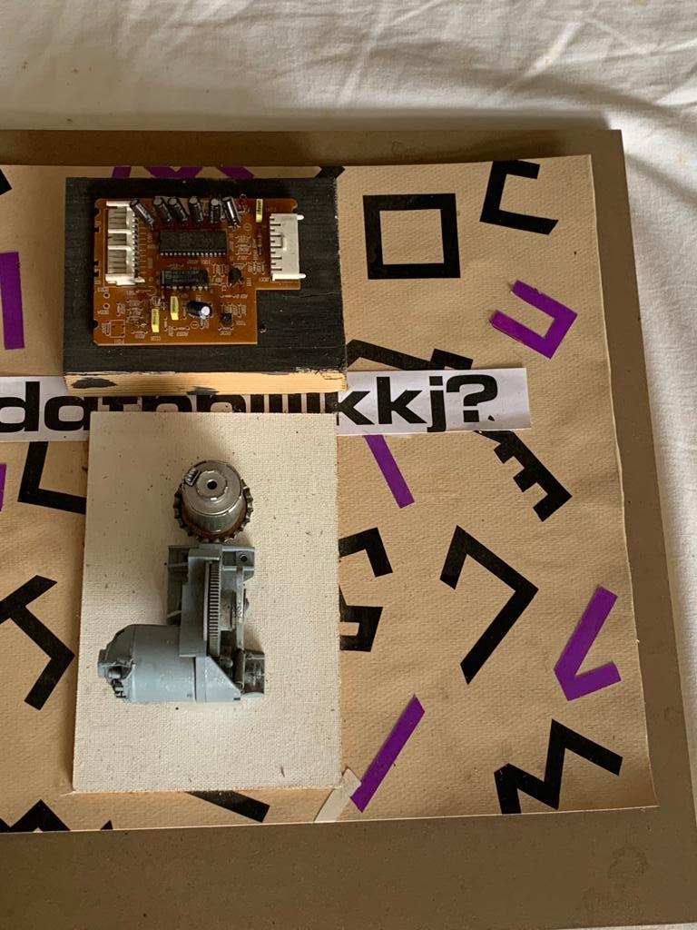 Mid-20th Century R. Volpini, Collage with electronic parts, mixed media, 1960s For Sale