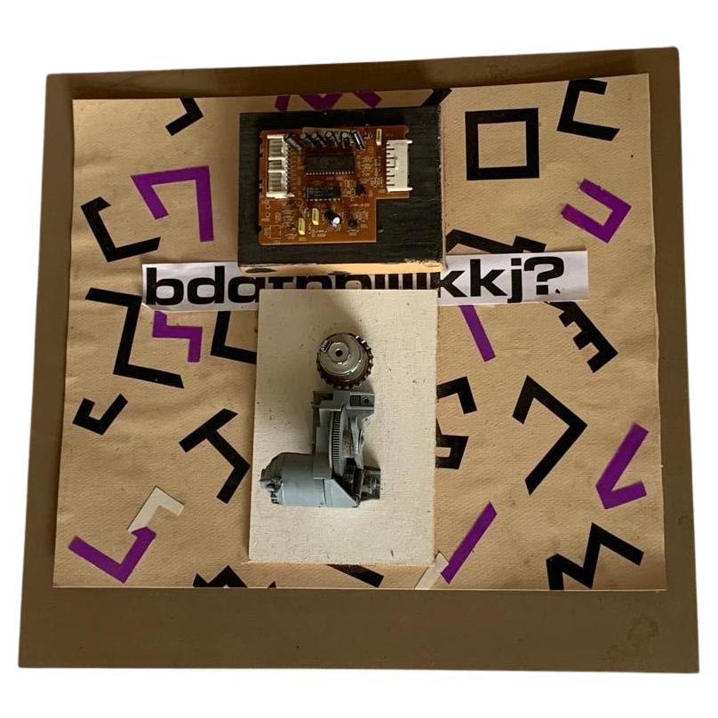 R. Volpini, Collage with electronic parts, mixed media, 1960s
