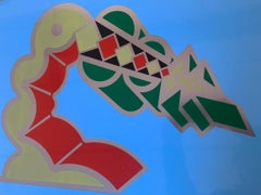 R. Volpini, Dreamlike element, silkscreen print on plastic, 1970s