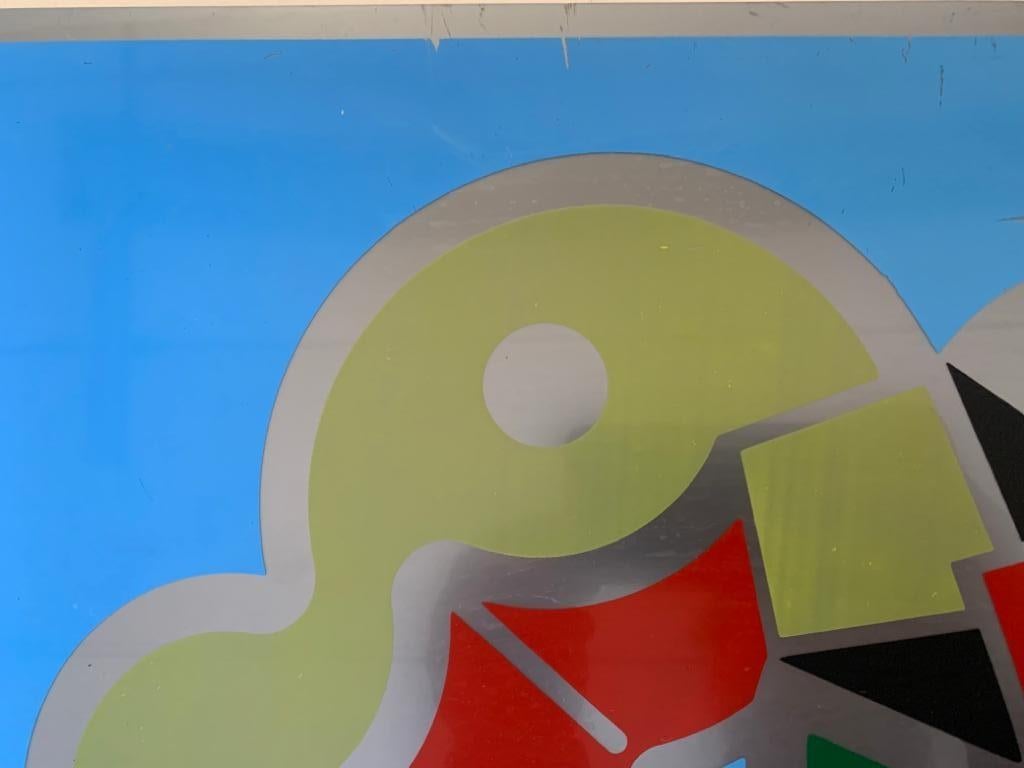 R. Volpini, Traumhaftes Element, Siebdruck auf Kunststoff, 1970er Jahre im Angebot 3
