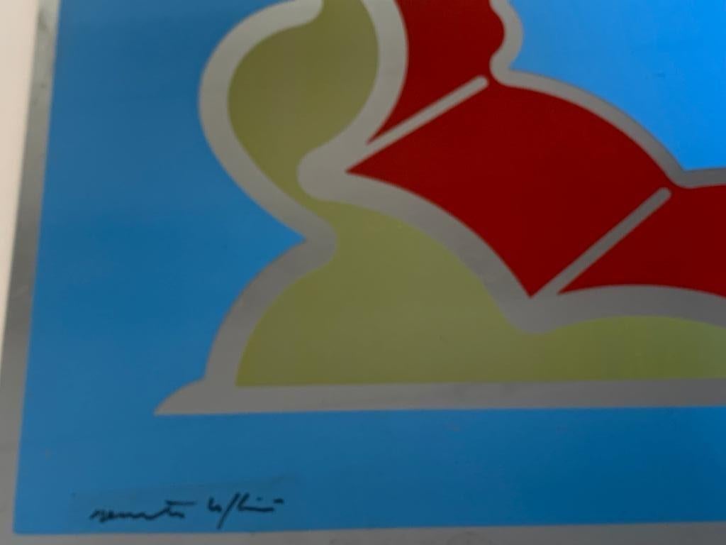 R. Volpini, Traumhaftes Element, Siebdruck auf Kunststoff, 1970er Jahre im Angebot 4