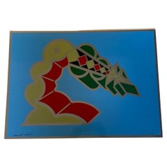 R. Volpini, Dreamlike element, silkscreen print on plastic, 1970s