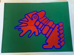 R. Volpini, Ingranaggio della macchina spaziale, serigrafia, anni '70
