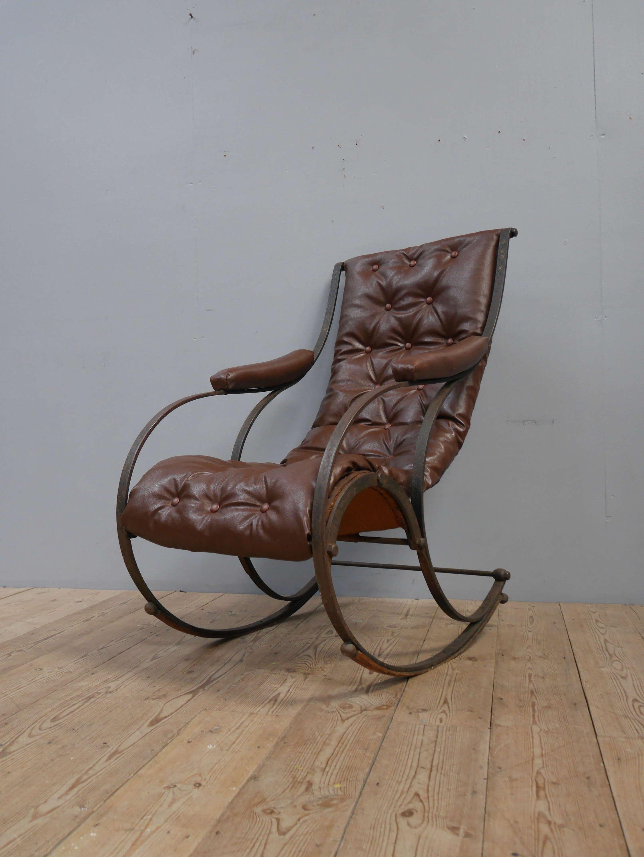 Aesthetic Movement R W Winfield Iron Rocking Chair c1870