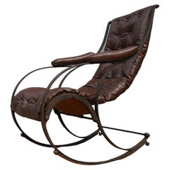 R W Winfield Iron Rocking Chair c1870