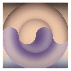 R. Wagner, European Artist, Oil on Board, Geometric Composition, Dated 1970