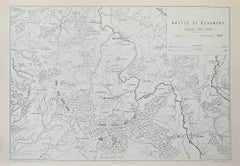 Bataille de Beaumont - Lithographie de R. Walker - 1872