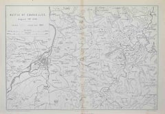 Bataille de Courcelles - Lithographie de R. Walker - 1872