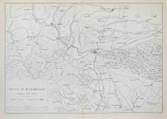 Bataille de Wissembourg - Lithographie de R. Walker - 1872