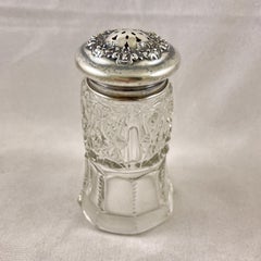 R. Wallace & Sons Crystal & Sterling Silver Sugar Shaker