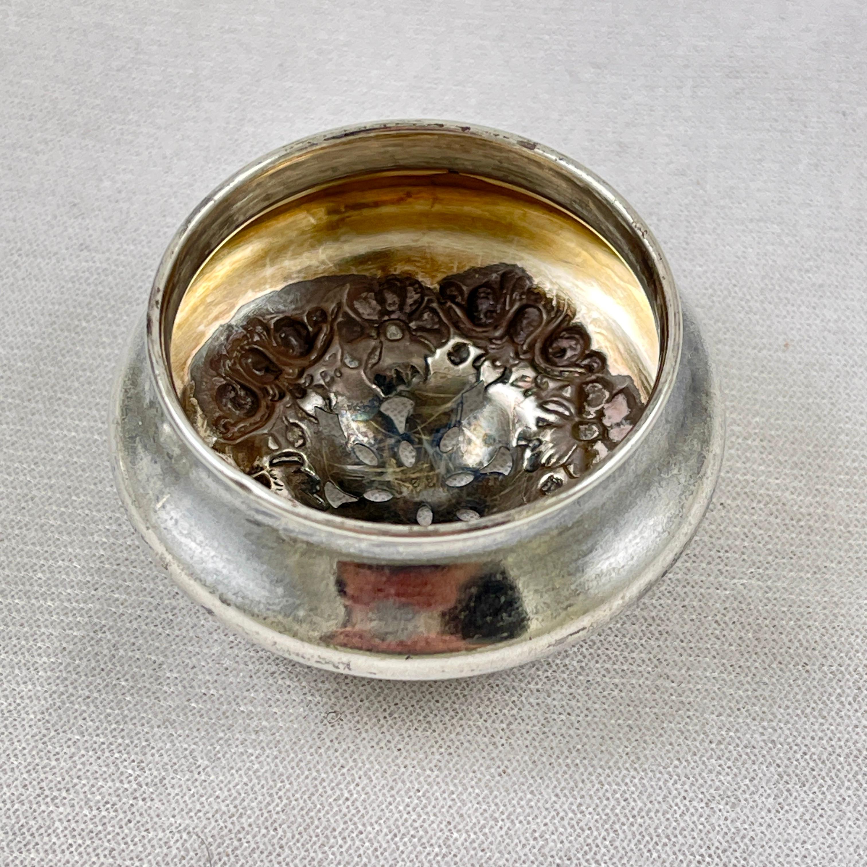 R. Wallace & Sons Azucarero de cristal y plata de ley Plata esterlina en venta