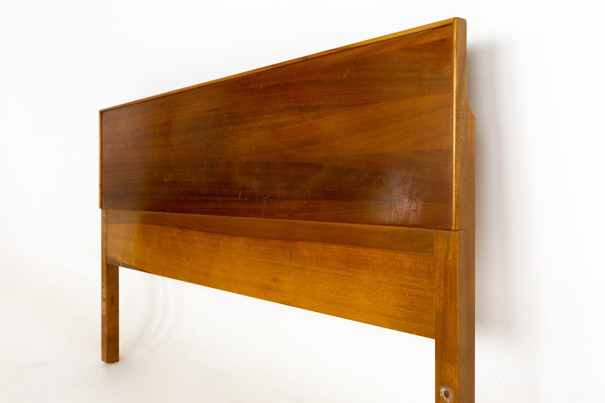 mid century modern wood headboard