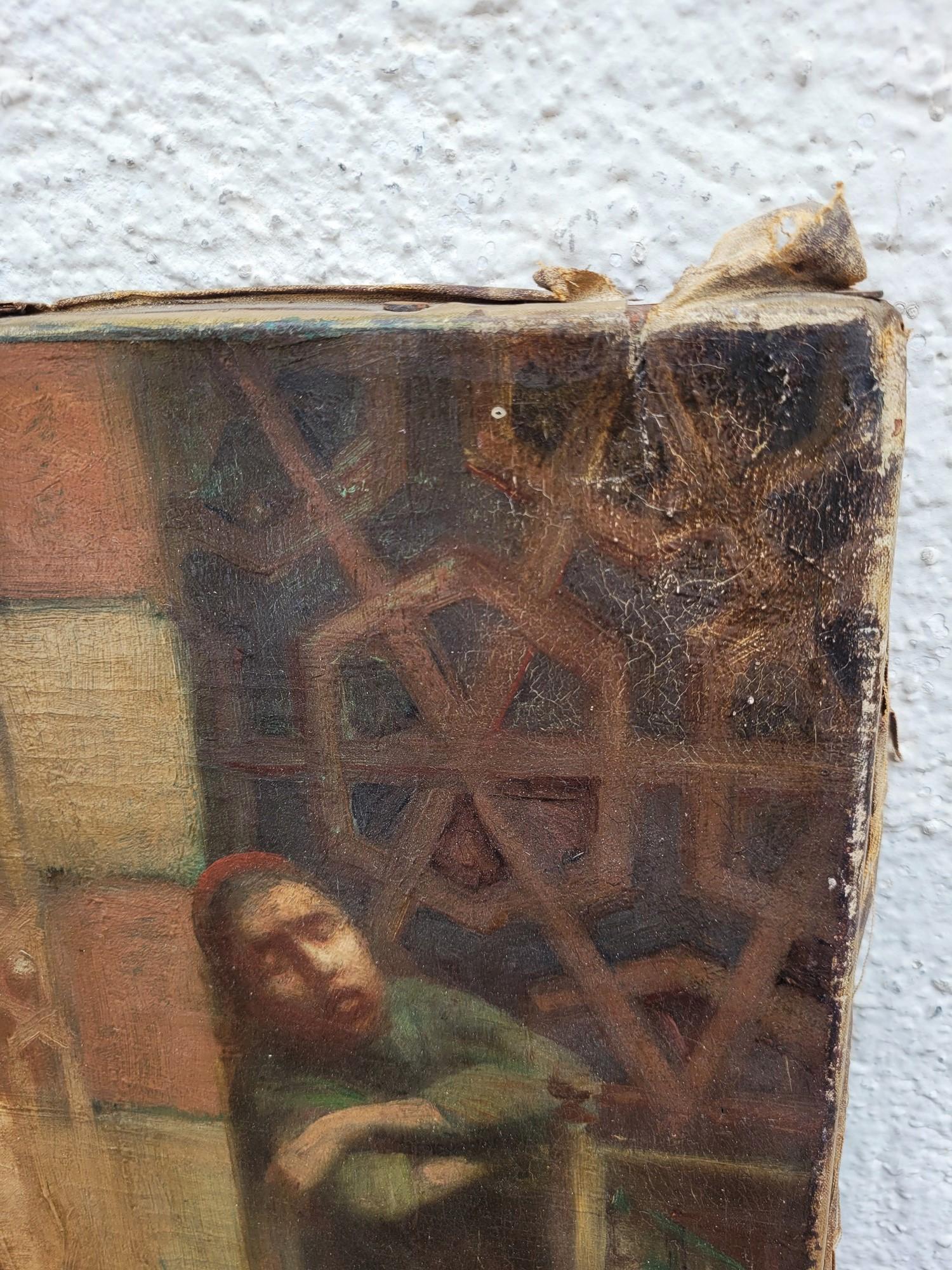 R Weisse, scène de rue, peinture orientaliste, fin 19e début 20e siècle en vente 3