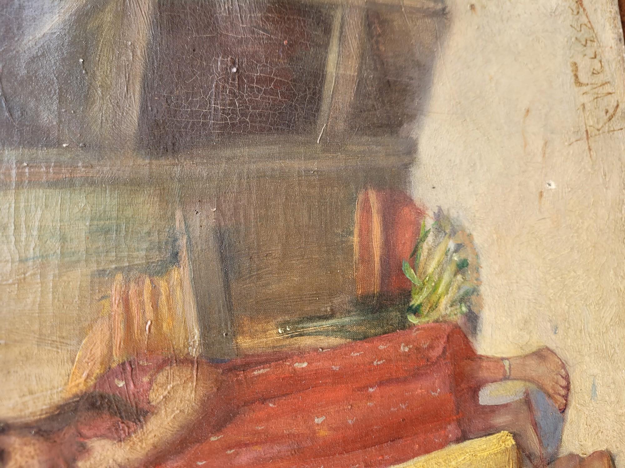 R Weisse, scène de rue, peinture orientaliste, fin 19e début 20e siècle en vente 1