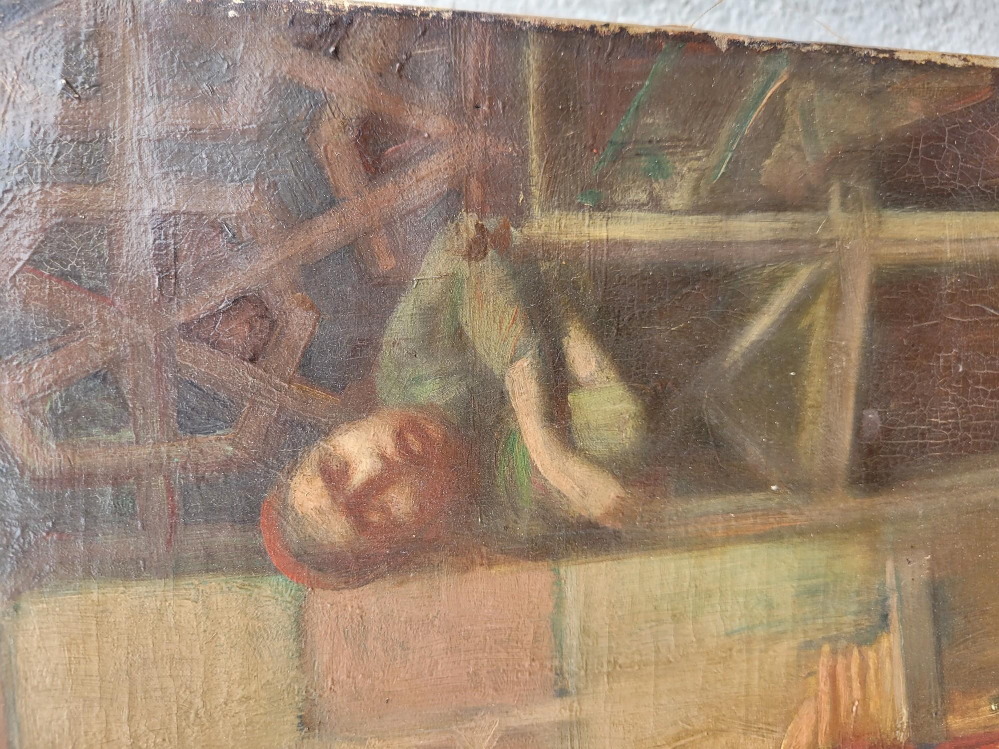R Weisse, scène de rue, peinture orientaliste, fin 19e début 20e siècle en vente 2