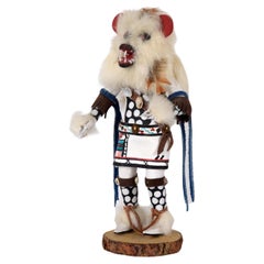 Retro “White Spirit Bear" - Hopi Kachina Doll by N. Maestas