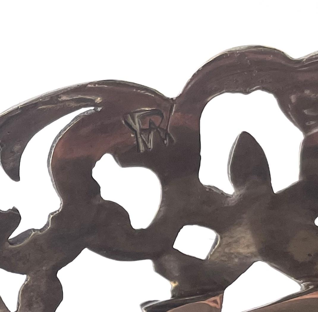 R Williams Jarrón/cesta nupcial de plata de ley de estilo Art Nouveau Principios del siglo XX en venta 6