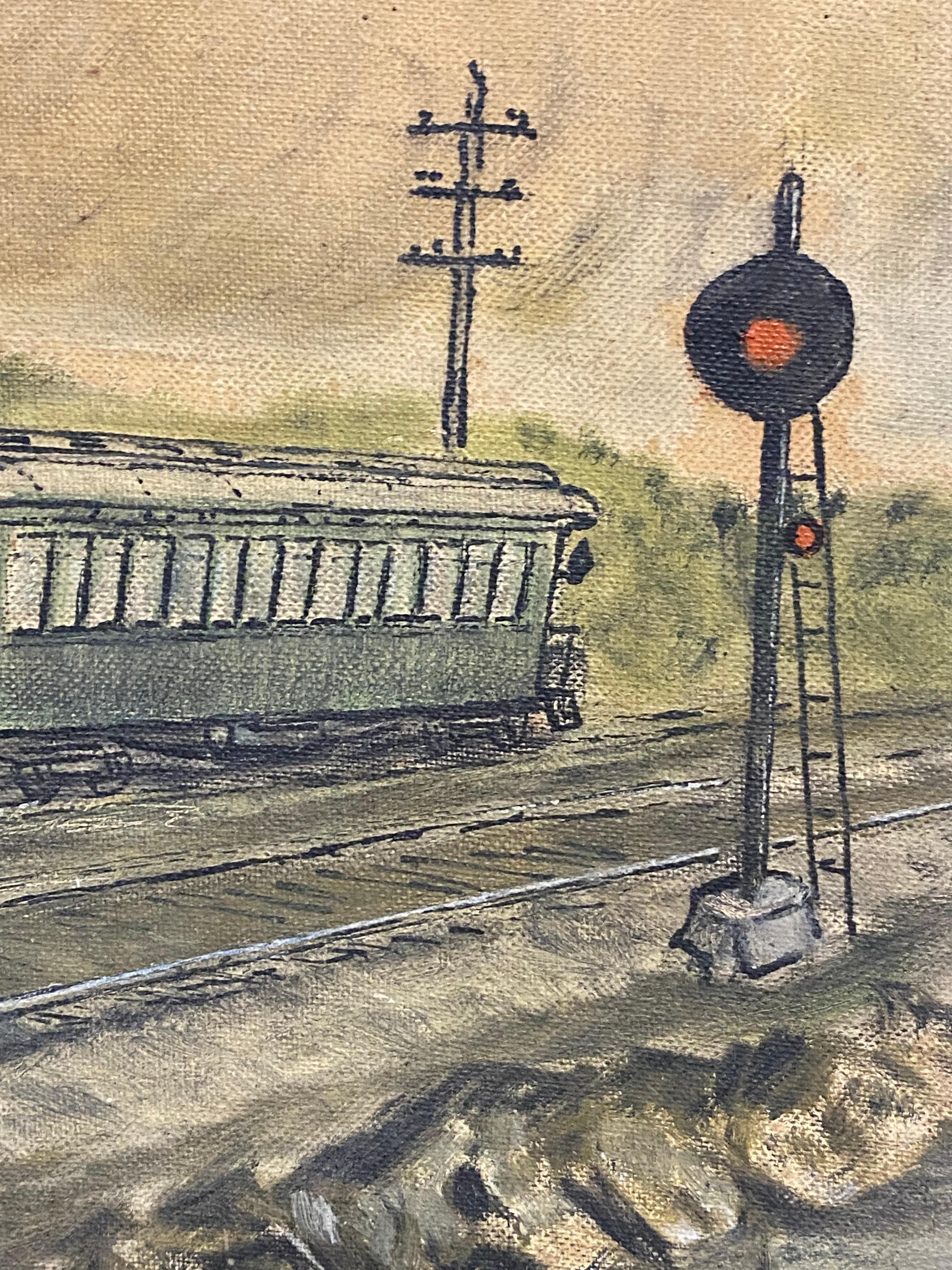 R Wilson McCoy, New York Central Railroad, Locomotive-Gemälde im Angebot 3