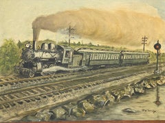 R Wilson McCoy, New York Central Railroad Locomotive Painting