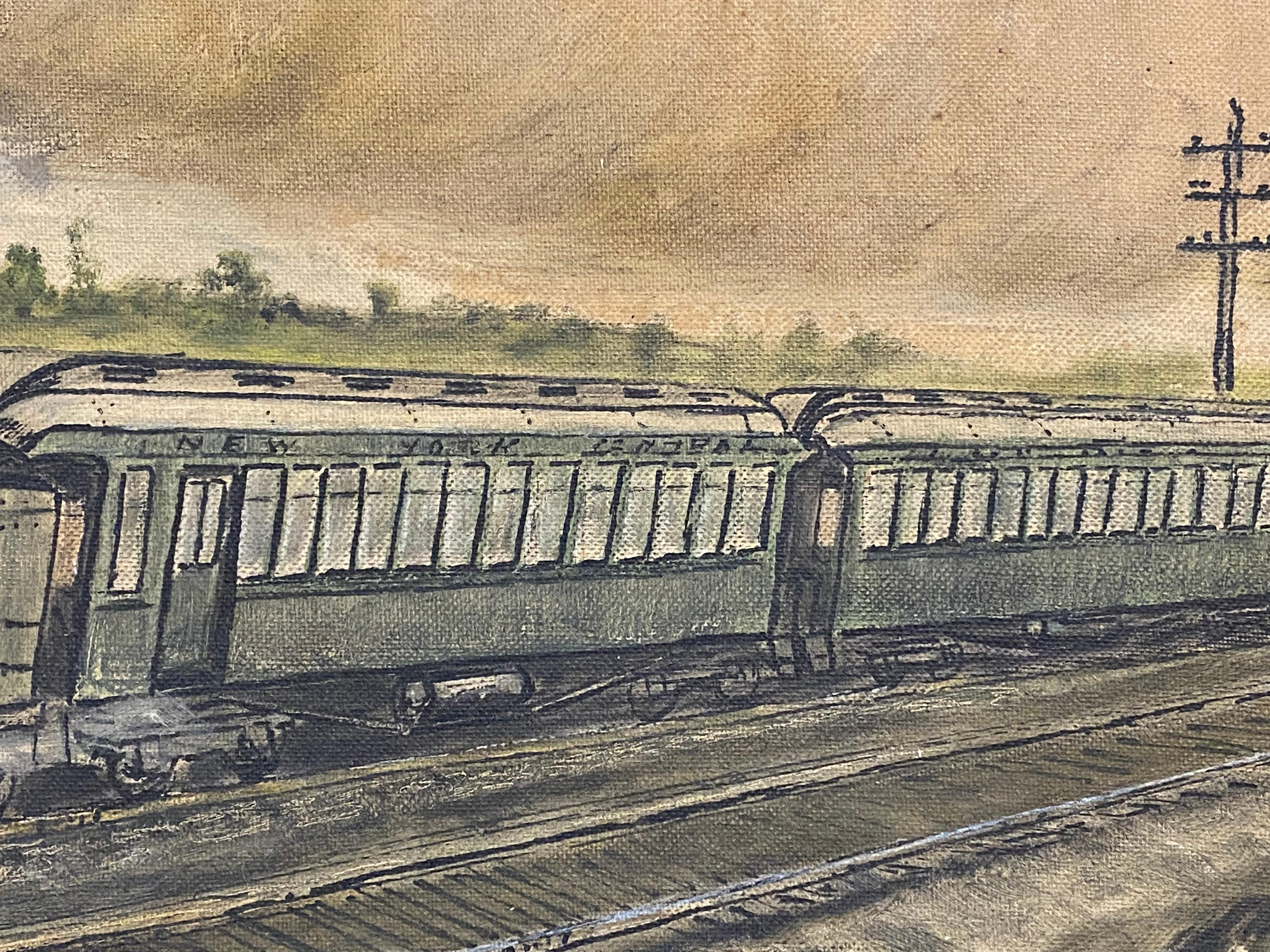 R Wilson McCoy, New York Central Railroad, Locomotive-Gemälde im Angebot 2