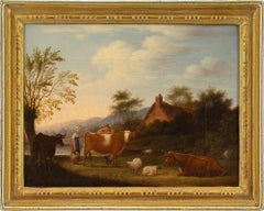 Early 19th-Century English School, On The Farm, Oil Painting
