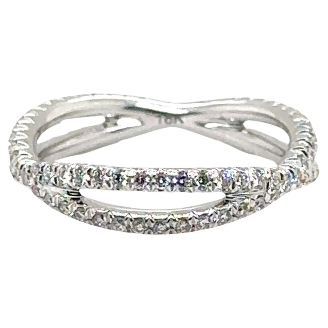 R-XN100 - 18K WHITE GOLD RING with DIAMONDS   For Sale