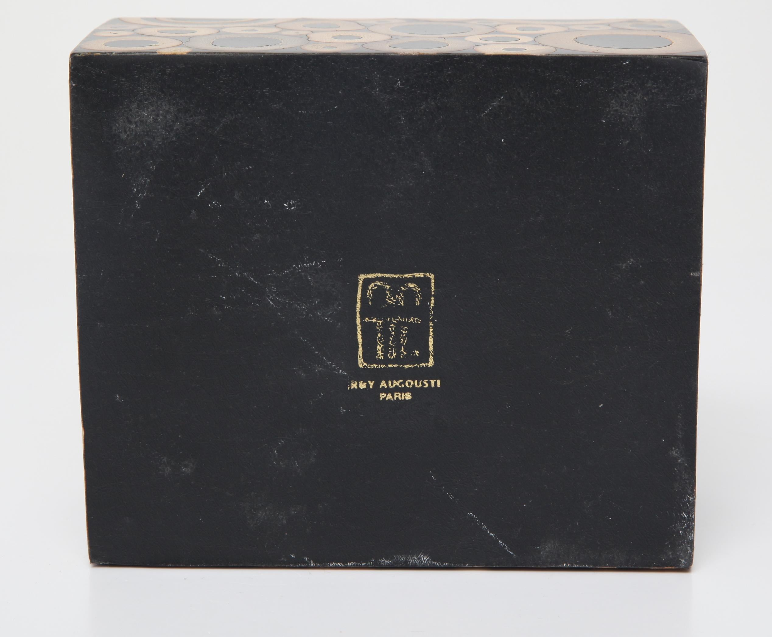 R & Y Augousti French Modern Bamboo Covered Box 2