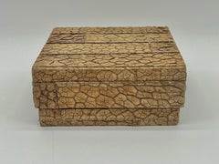 R & Y Augousti Paris France Snakeskin Decorative Table Box