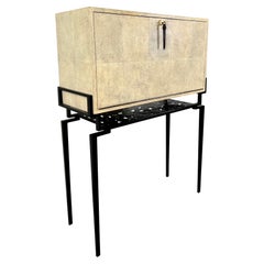 R & Y Augousti  Secrétaire Desk in Cream Shagreen