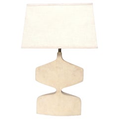 R & Y Augousti Shagreen Lamp Sculptural Shape French Mid Century Style