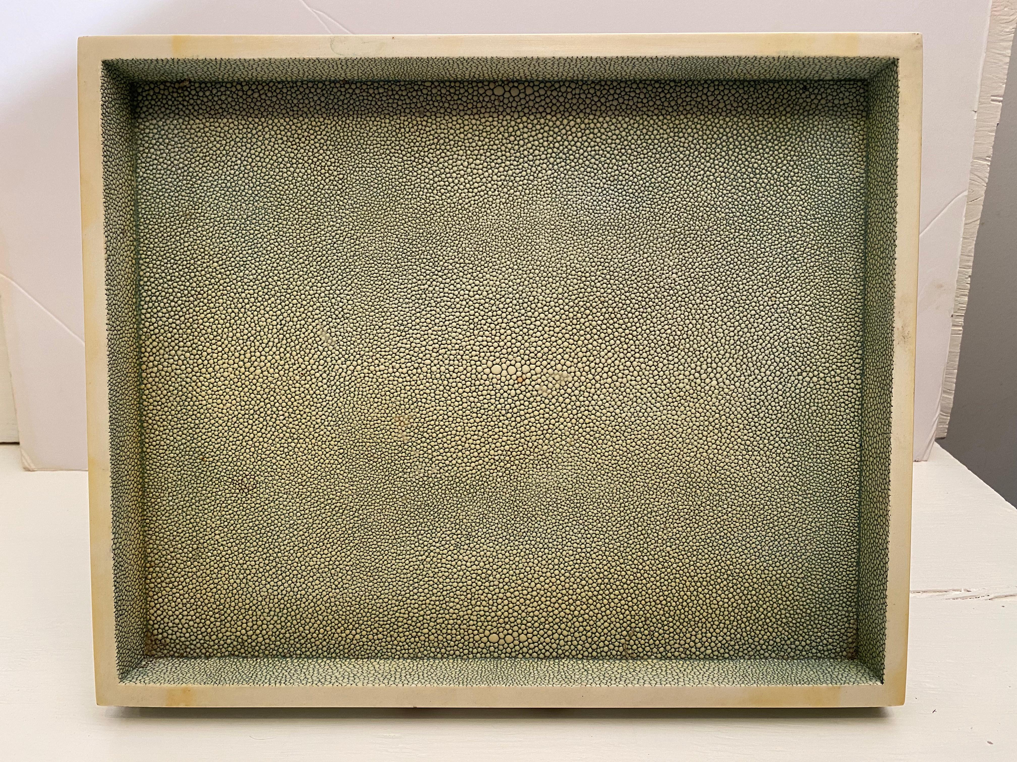 20th Century R & Y Augousti Shagreen Tray