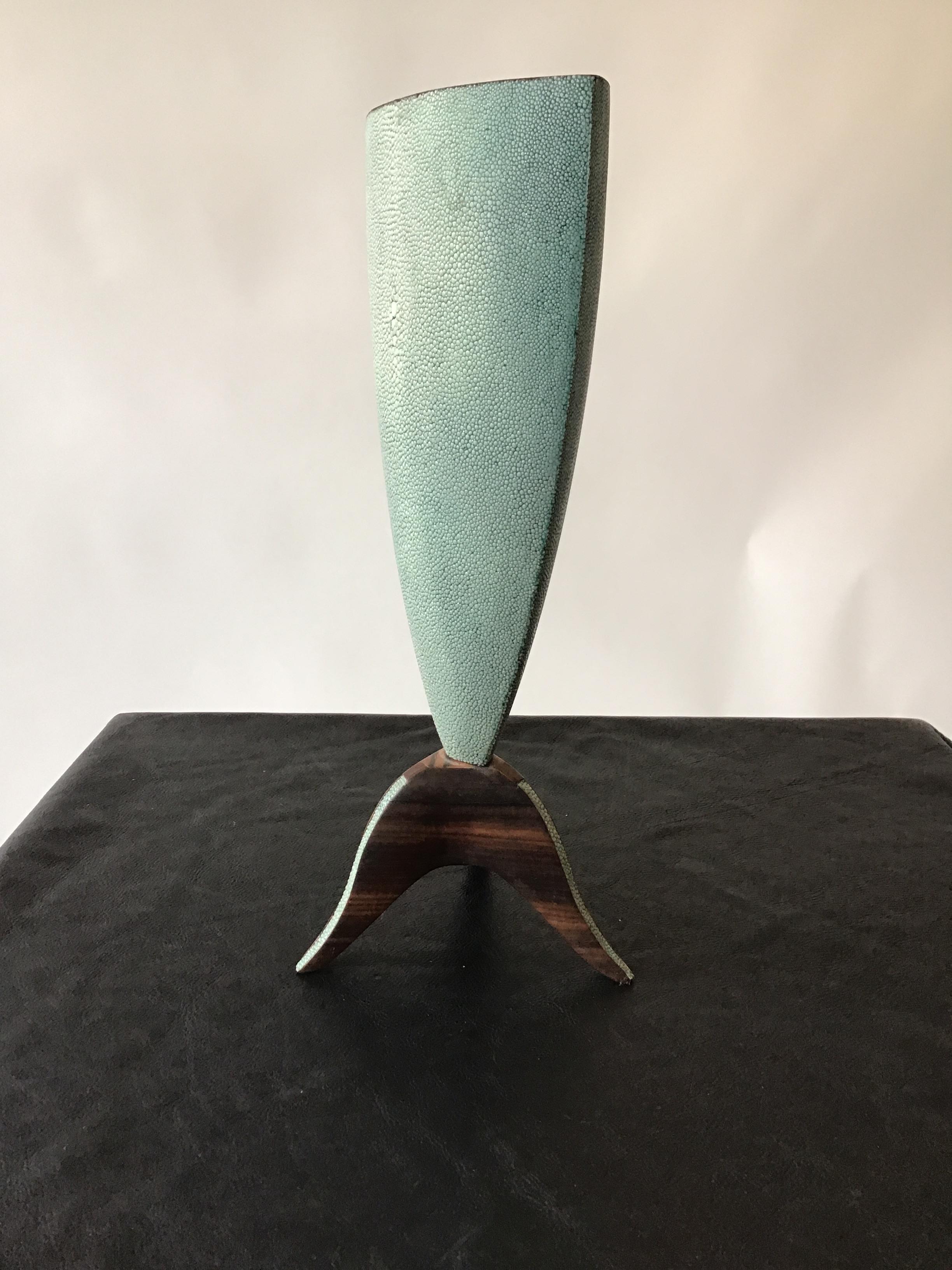 Contemporary R & Y Augousti Shagreen Vase For Sale