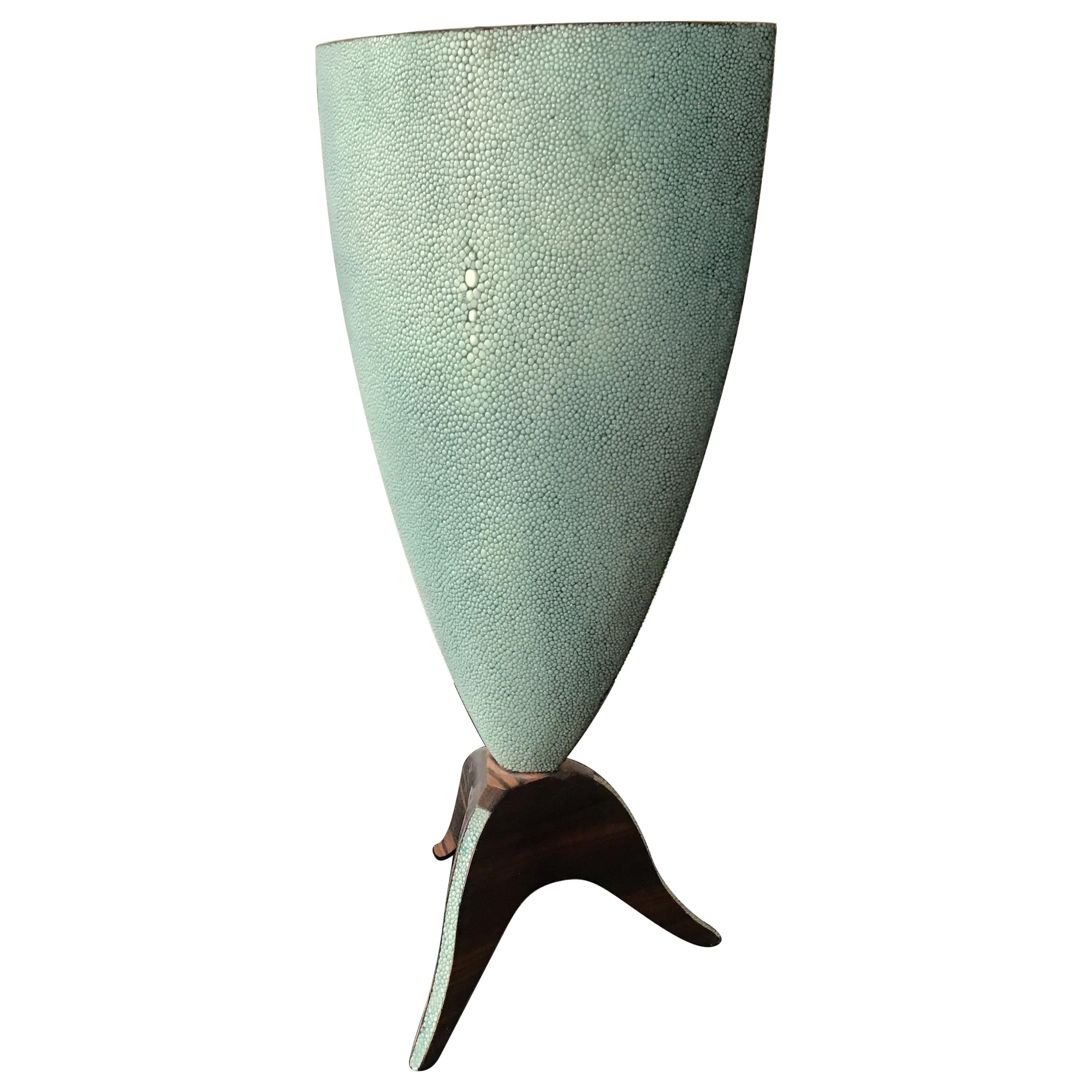 R & Y Augousti Shagreen Vase For Sale