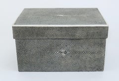 R & Y AUGOUSTI Shagreen Wood Lined Decorative French Box